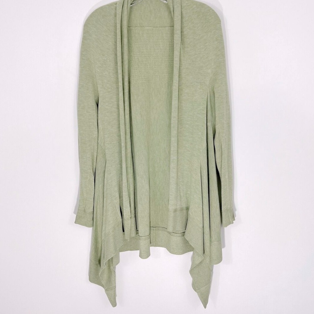 Lululemon Cashlu Knit Wrap Cardigan in Heathered Rosemary Green SzXS/S